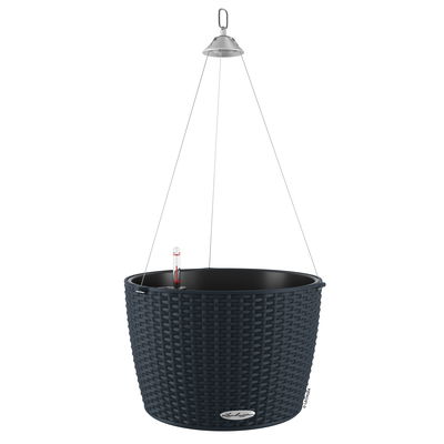 Lechuza 'Nido Cottage 35', graphitschwarz, ca. Ø 35 x H 23 cm Lechuza 'Nido Cottage 35', graphitschwarz, ca. Ø 35 x H 23 cm