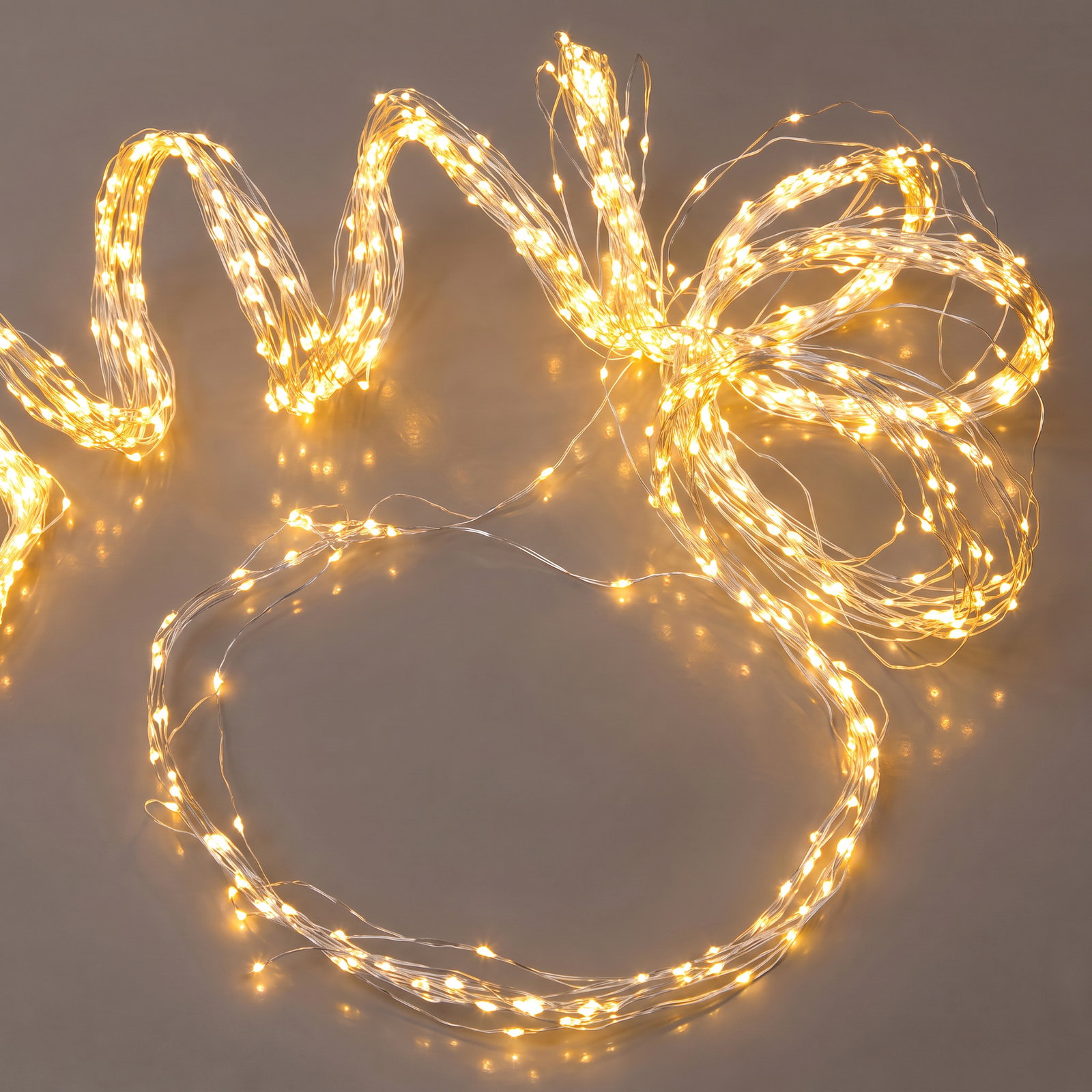 Kölle LED Silberdraht Regen, warmweiß, 700 LEDs, Länge ca. 2,5 m