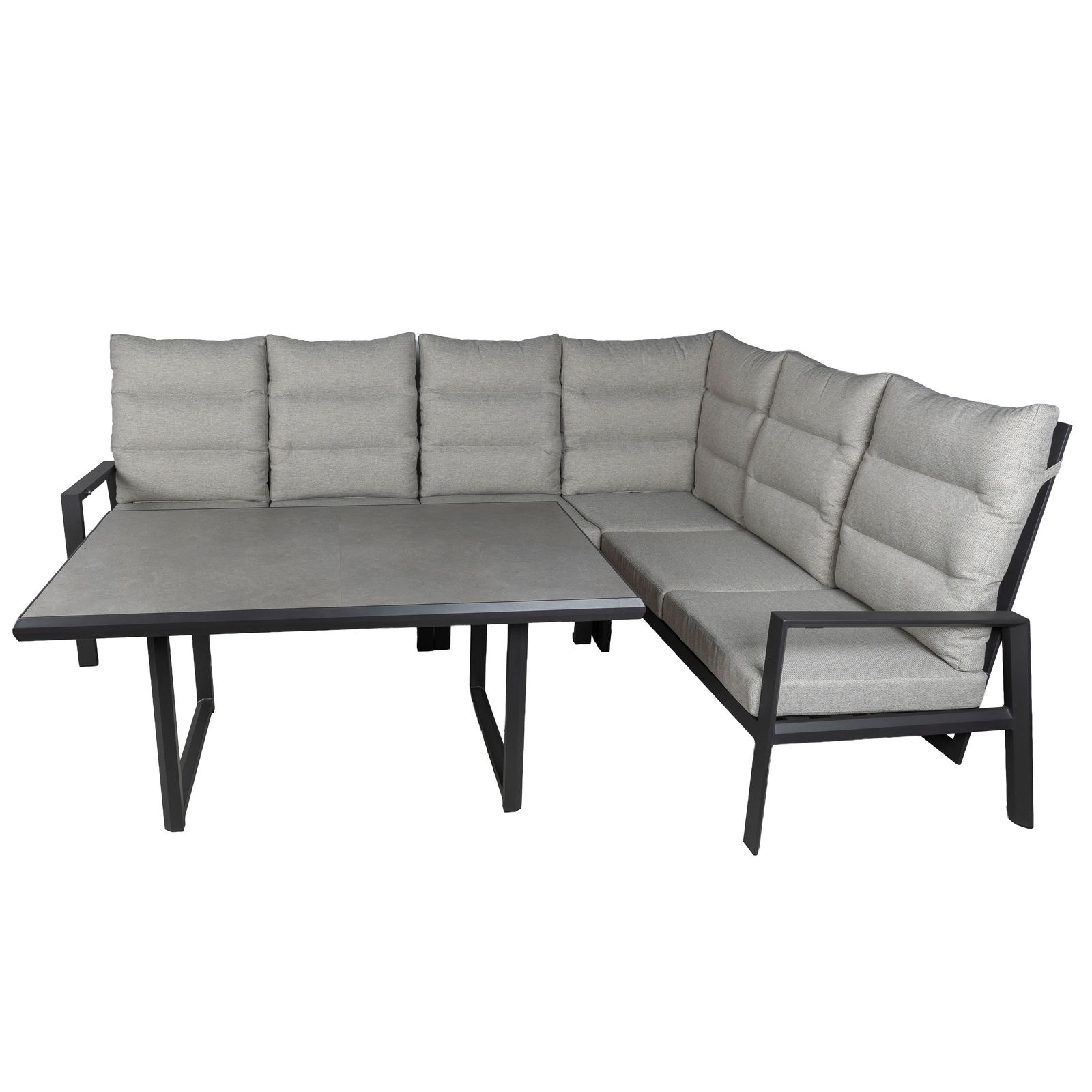 Kölle Loungegruppe 'Kreta' inkl. Auflagen, 5-teilig, grau