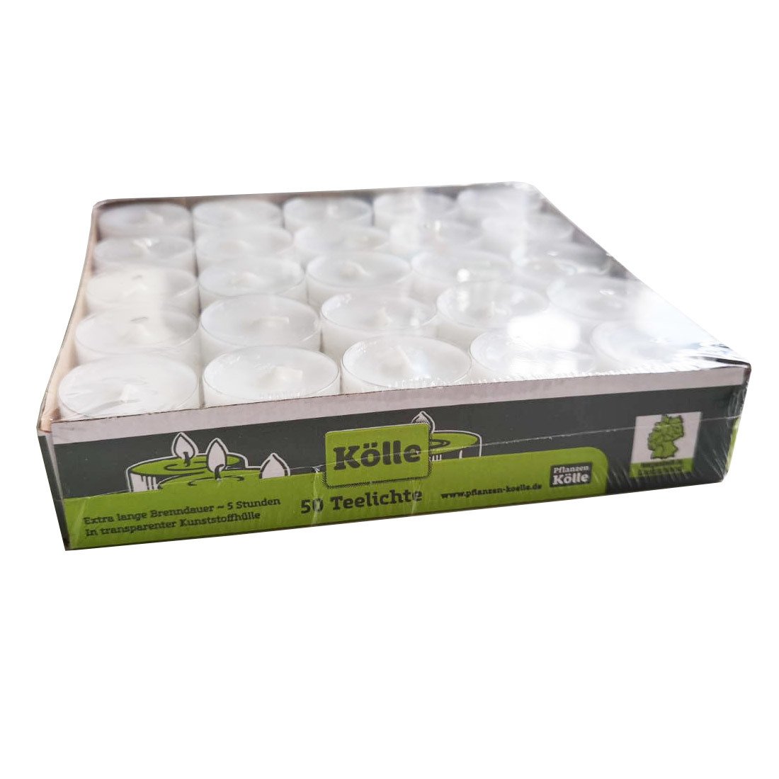 Teelichter, 50er-Pack, weiß, Ø 38 mm