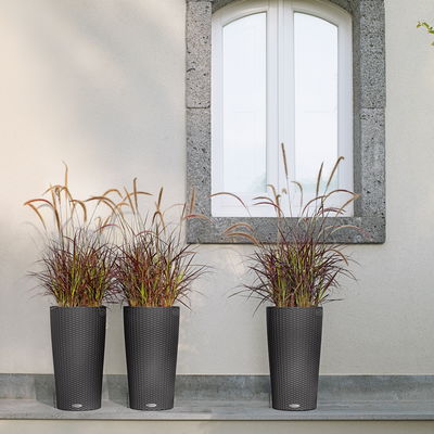 Lechuza 'Cilindro Cottage 32', granit, ca. Ø 32 x H 56 cm