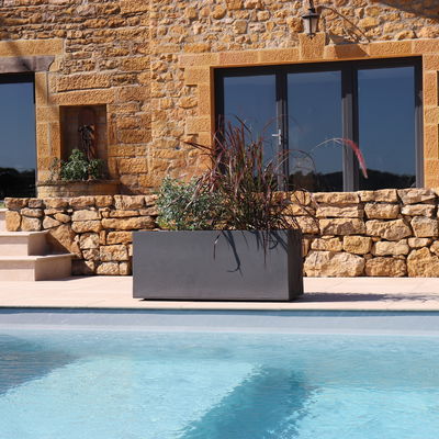 Eda Pflanzkasten 'Basalt Hutch', anthrazit, ca. 100 x 10 x H 43 cm Eda Pflanzkasten 'Basalt Hutch', anthrazit, ca. 100 x 10 x H 43 cm