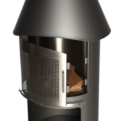 Buschbeck Funkenschutztür für Edelstahlkamin 'Sydney', Stahl