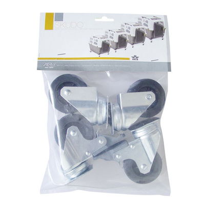 Nobby 4xLenkrollen für 'Scudo 4 – 6 IATA', grau, Metall