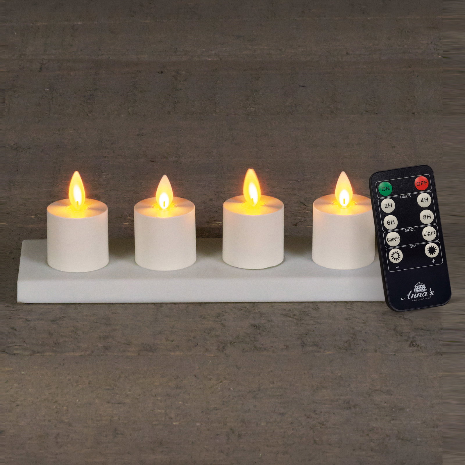LED Teelichter Magic Flame, warmweiß, 4er-Set inkl. Ladestation LED Teelichter Magic Flame, warmweiß, 4er-Set inkl. Ladestation