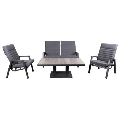 Gartenlounge-Set 'Paris' inkl. Auflagen, 5-teilig