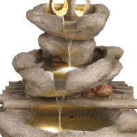 Kölle Brunnen 'Tim' inkl. Pumpe & Licht, beige, ca. 65 x 57 x 80 cm