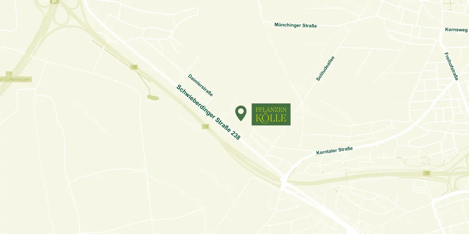 Gartencenter Stuttgart Map