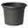 Euro 3 Plast Pflanzkübel 'Geo', anthrazit, ca. Ø 20 x H 15 cm