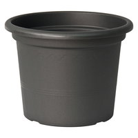 Euro 3 Plast Pflanzkübel 'Geo', anthrazit, ca. Ø 20 x H 15 cm