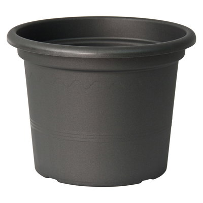 Euro 3 Plast Pflanzkübel 'Geo', anthrazit, ca. Ø 20 x H 15 cm