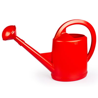 Stöckli Gießkanne, rot, mit Brausekopf, Kunststoff Stöckli Gießkanne, rot, mit Brausekopf, Kunststoff