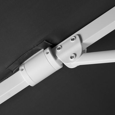 Pendelschirm 'Rhodos Twist Bianco', ca. 300 x 300 cm