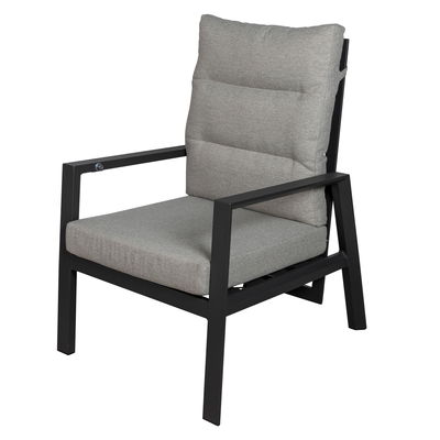 Kölle Loungesessel 'Kreta' inkl. Auflagen, grau