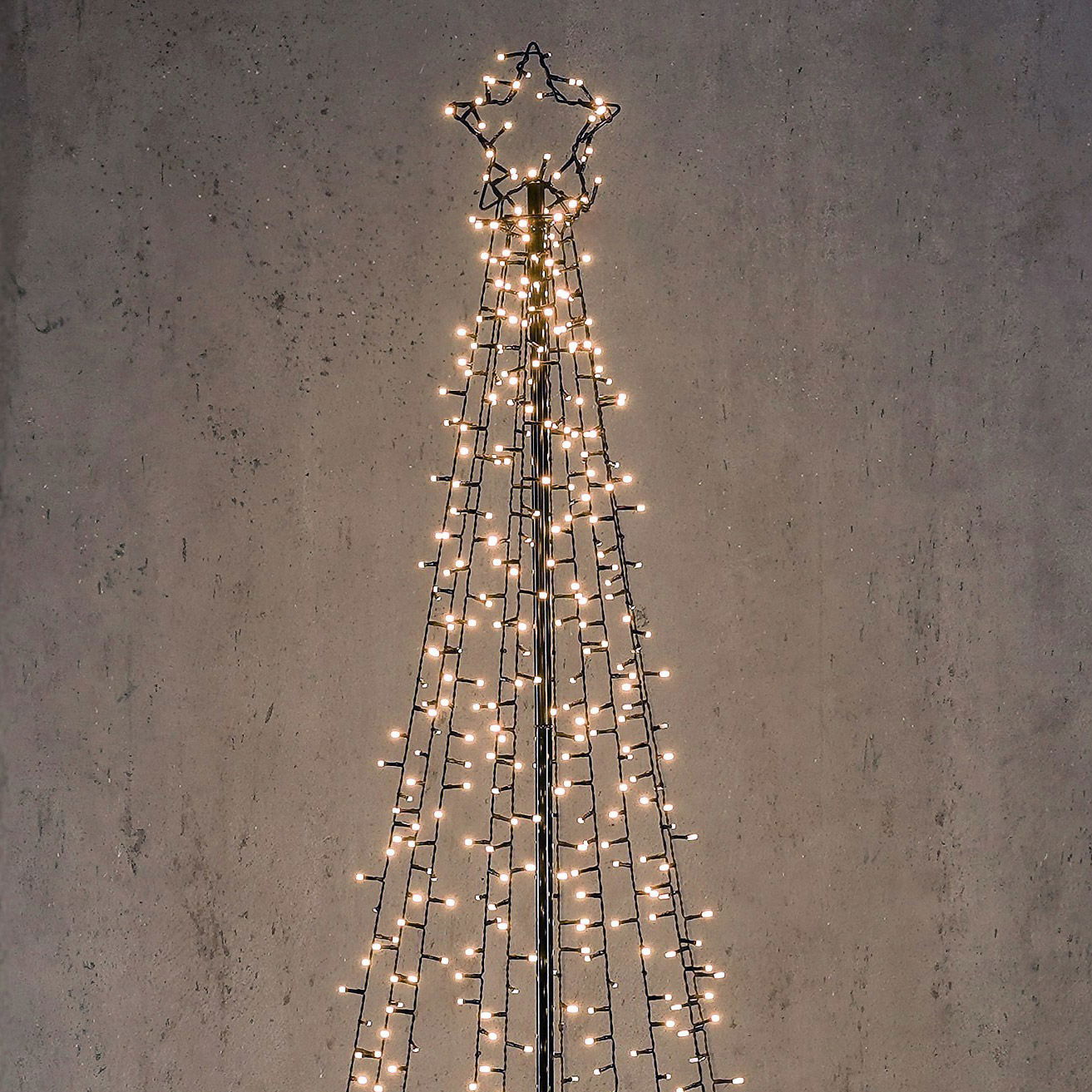 LED Baum, warmweiß, schwarz, ca. Ø 75 x H 185 cm