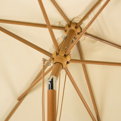 Mittelstockschirm 'Malaga', ca. 300 x 200 cm, natur