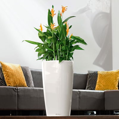 Lechuza 'Rondo Premium 32', weiß, ca. Ø 33 x H 56 cm