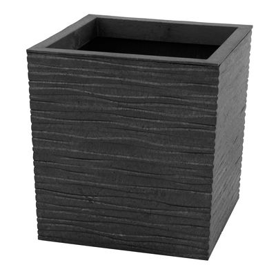 Pflanzgefäß 'Serenity', schiefer, ca. 34 x 34 x H 36,6 cm Pflanzgefäß 'Serenity', schiefer, ca. 34 x 34 x H 36,6 cm