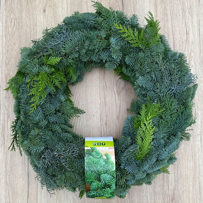 Adventskranz, Mix-Grün, rund gebunden, ca 50 cm Ø Adventskranz, Mix-Grün, rund gebunden, ca 50 cm Ø