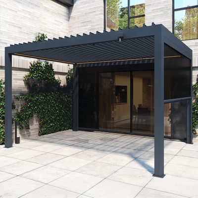 Pergola mit LED, anthrazit, ca. 300 x 400 x H 250 cm