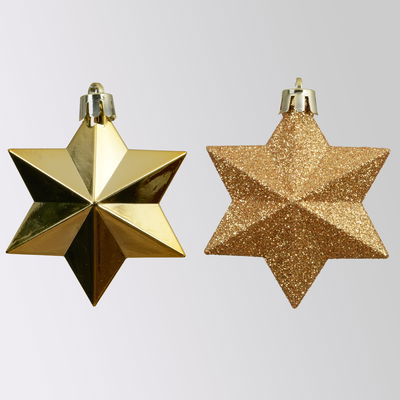 Sterne, 12er-Set, gold, ca. B 9 x H 12 cm Sterne, 12er-Set, gold, ca. B 9 x H 12 cm