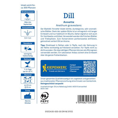 Kiepenkerl Saatgut Dill 'Annette'