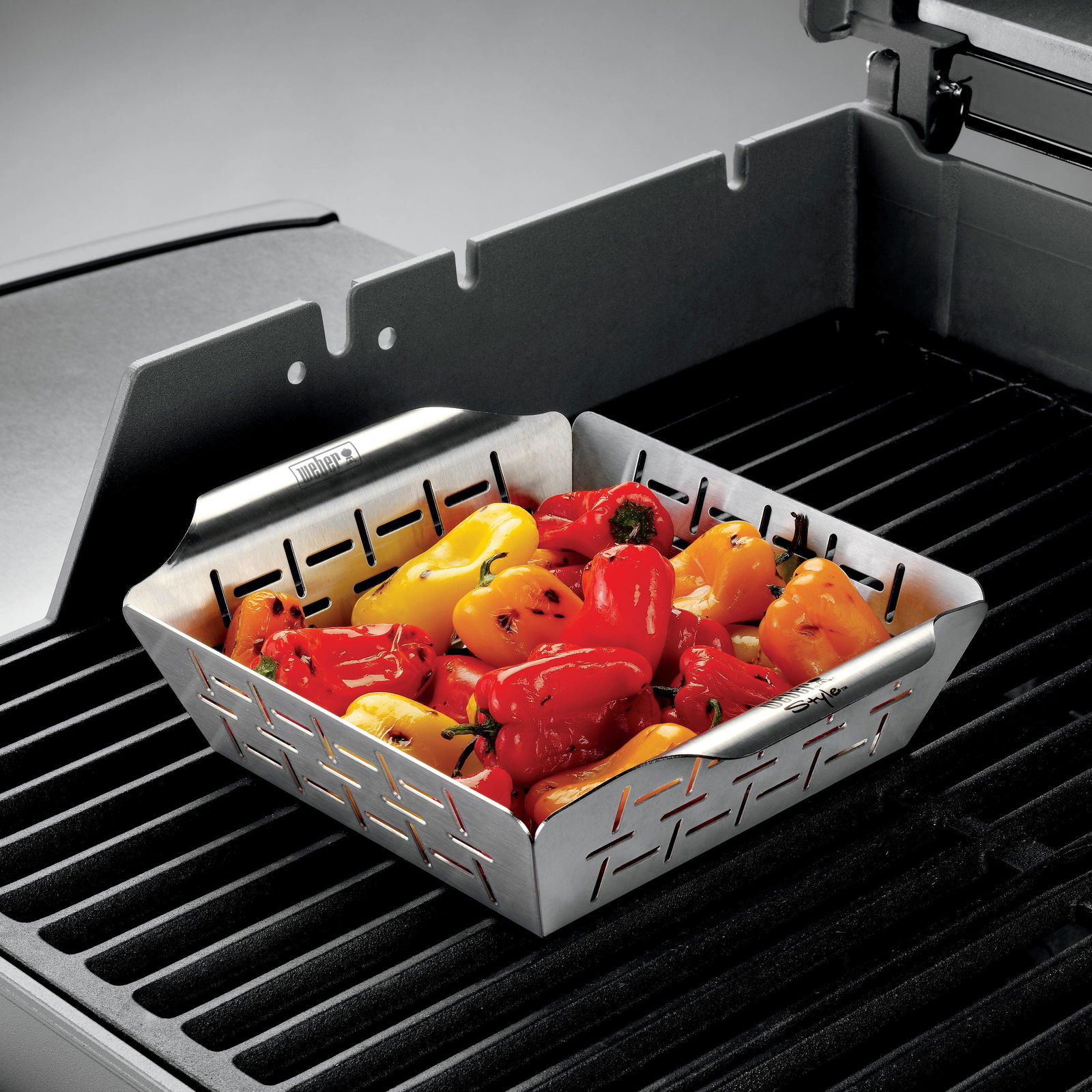 Weber® Style™ Gemüsekorb klein, Edelstahl, 19,4 x 24 x 6,5 cm
