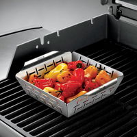 Weber® Style™ Gemüsekorb klein, Edelstahl, 19,4 x 24 x 6,5 cm