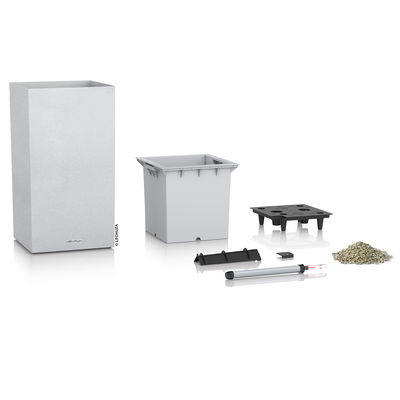 Lechuza 'Canto Stone 30 high', quarzweiß, ca. 30 x 30 x H 56 cm Lechuza 'Canto Stone 30 high', quarzweiß, ca. 30 x 30 x H 56 cm