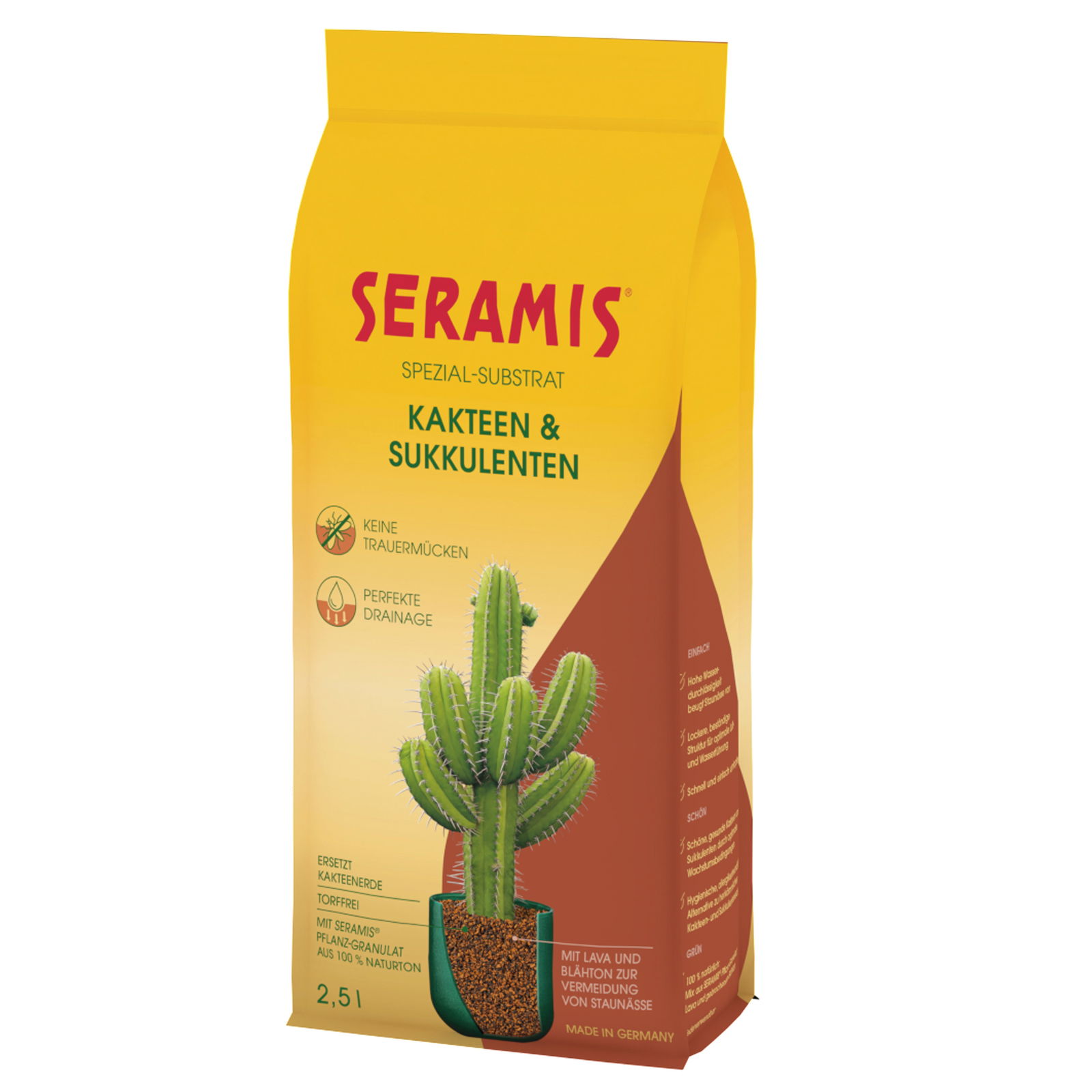 Seramis Spezial Granulat für Kakteen, 2,5 Liter