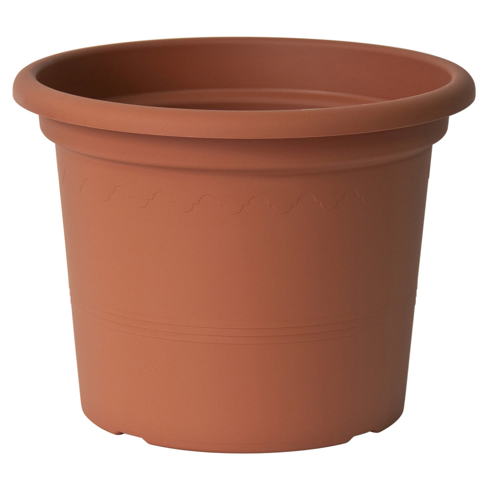 Euro 3 Plast Pflanzkübel 'Geo', terra, ca. Ø 50 x H 38 cm
