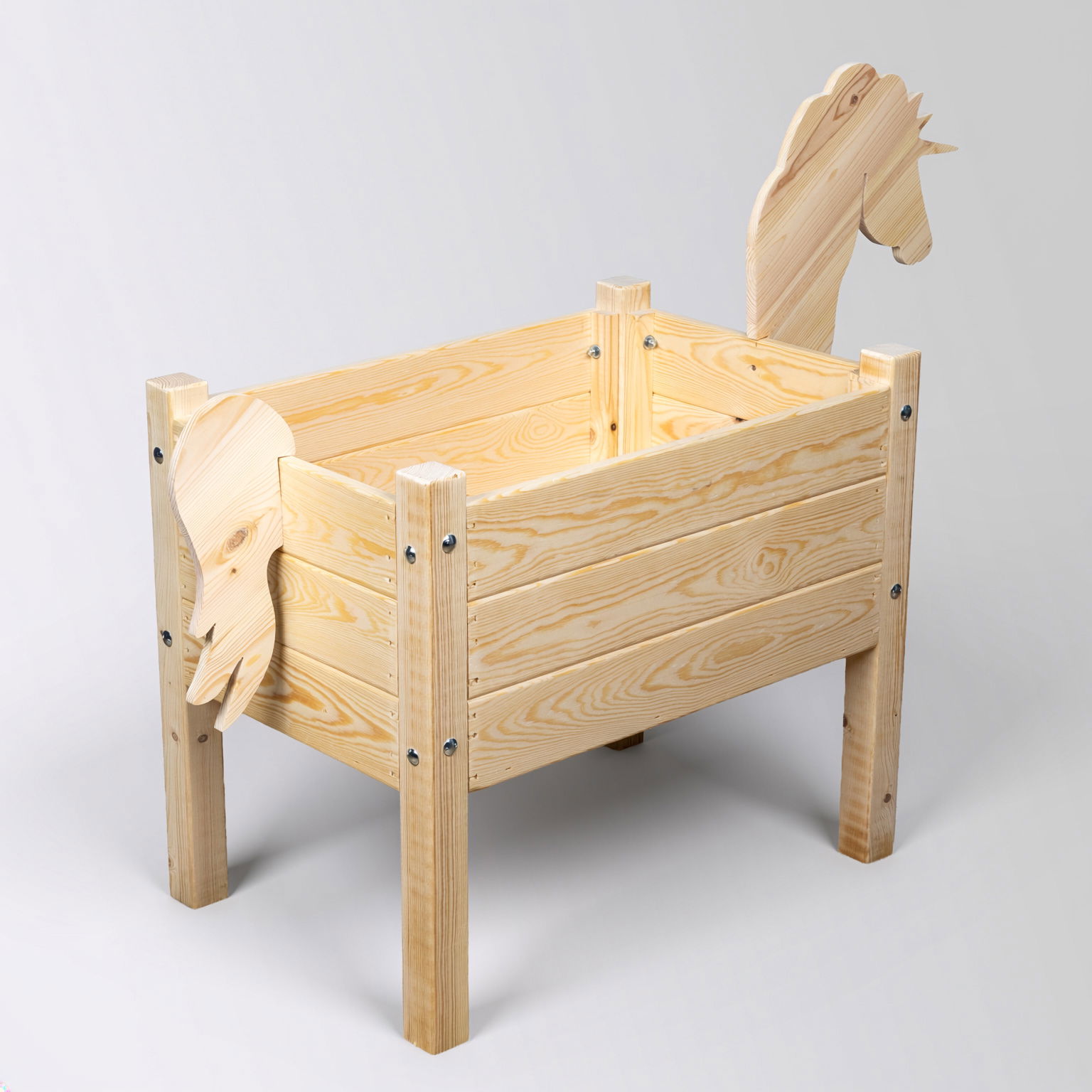 Kölle Kinderhochbeet 'Einhorn', natur, ca. 63 x 43 x H55 cm