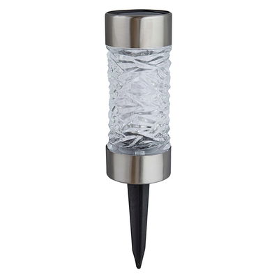 Sundance Pfahlleuchte, Edelstahl / Glas, Silber, 3 Lumen, 16 x 6 cm