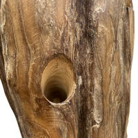 Weinregal 'Baum', natur, recyceltes Teakholz