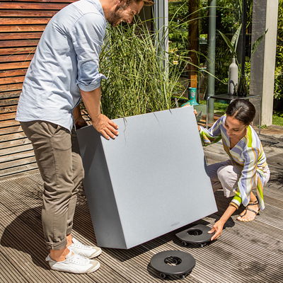 Lechuza 'Canto Stone 80 wide', steingrau, ca. 79 x 37 x H 76 cm