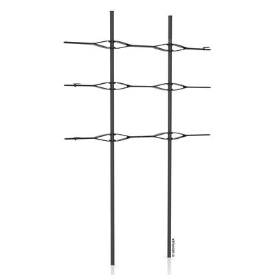 Lechuza Rankgitter 'Trio Cottage 30', schwarz, ca. 86 x H 135 cm