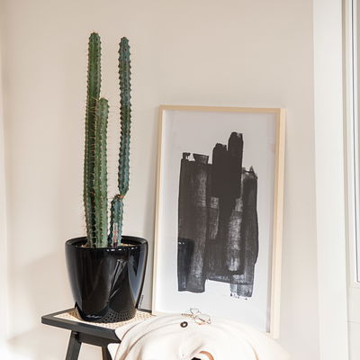 Lechuza 'Classico LS 35', schwarz, ca. Ø 36 x H 32,5 cm