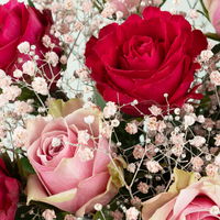 Blumenstrauß 'Sweet Roses', handgebunden