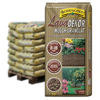 Bodengold Lava Dekor Mulch-Granulat, 48 Sack á 20 l, gesamt 960 Liter