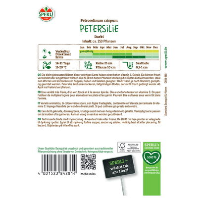 Sperli's Petersilie Darki, Petroselinum crispum var crispum Sperli's Petersilie Darki, Petroselinum crispum var crispum