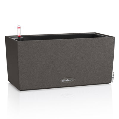 Lechuza 'Balconera Stone 40', graphitschwarz, ca. 40 x 19 x H 19 cm