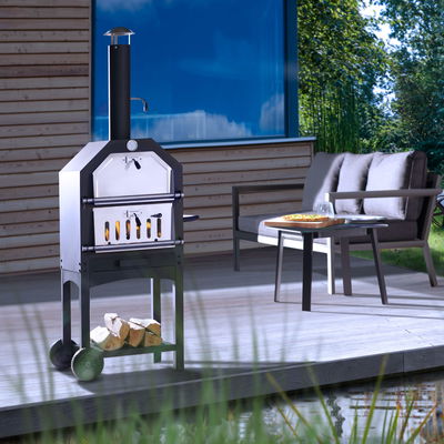 Buschbeck Pizzaofen 'Italia', schwarz, Stahl, ca. 37 x 50 x H160 cm Buschbeck Pizzaofen 'Italia', schwarz, Stahl, ca. 37 x 50 x H160 cm