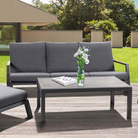 Bank 'Australien' inkl. Auflage, Dreisitzer, anthrazit Bank 'Australien' inkl. Auflage, Dreisitzer, anthrazit