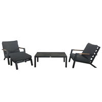 Loungeset 'Australien', 4tlg, anthrazit