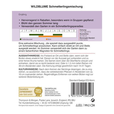 Wildblumensamen Schmetterlingsmischung Wildblumensamen Schmetterlingsmischung