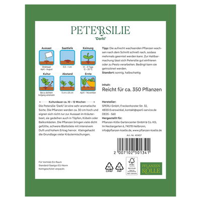 Kölles Beste Kräutersamen, Petersilie 'Darki'