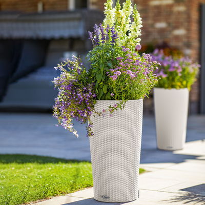 Lechuza 'Cilindro Cottage 32', weiß, ca. Ø 32 x H 56 cm