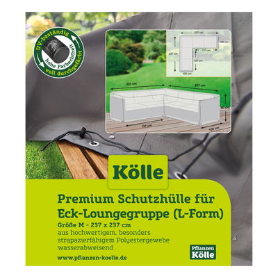Kölle Premium Schutzhülle für Eck-Loungegruppe (L-Form)