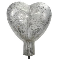 Herz auf Stab, silber, Höhe ca. 135 cm Herz auf Stab, silber, Höhe ca. 135 cm