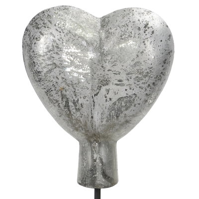 Herz auf Stab, silber, Höhe ca. 135 cm Herz auf Stab, silber, Höhe ca. 135 cm